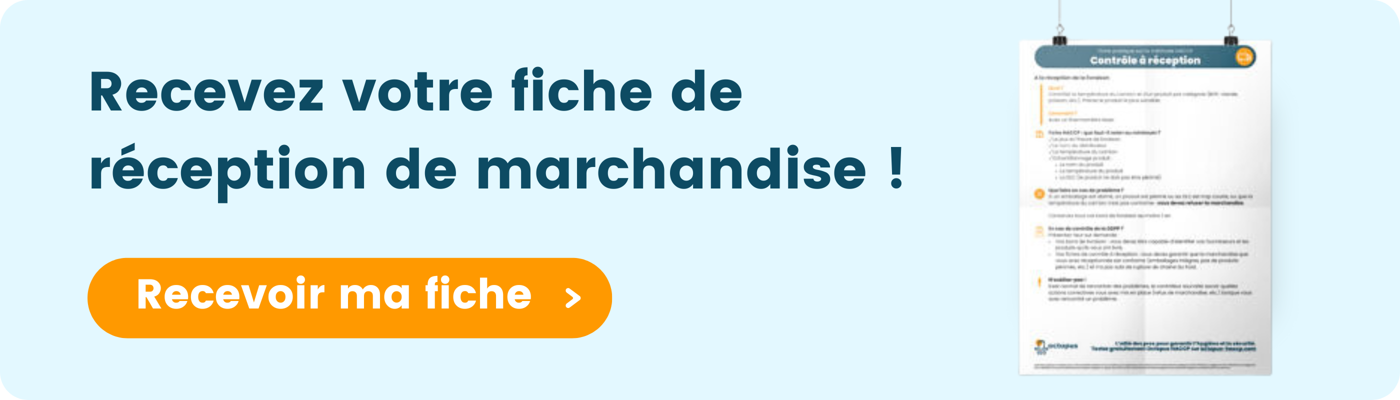 Fiche de réception de marchandise 