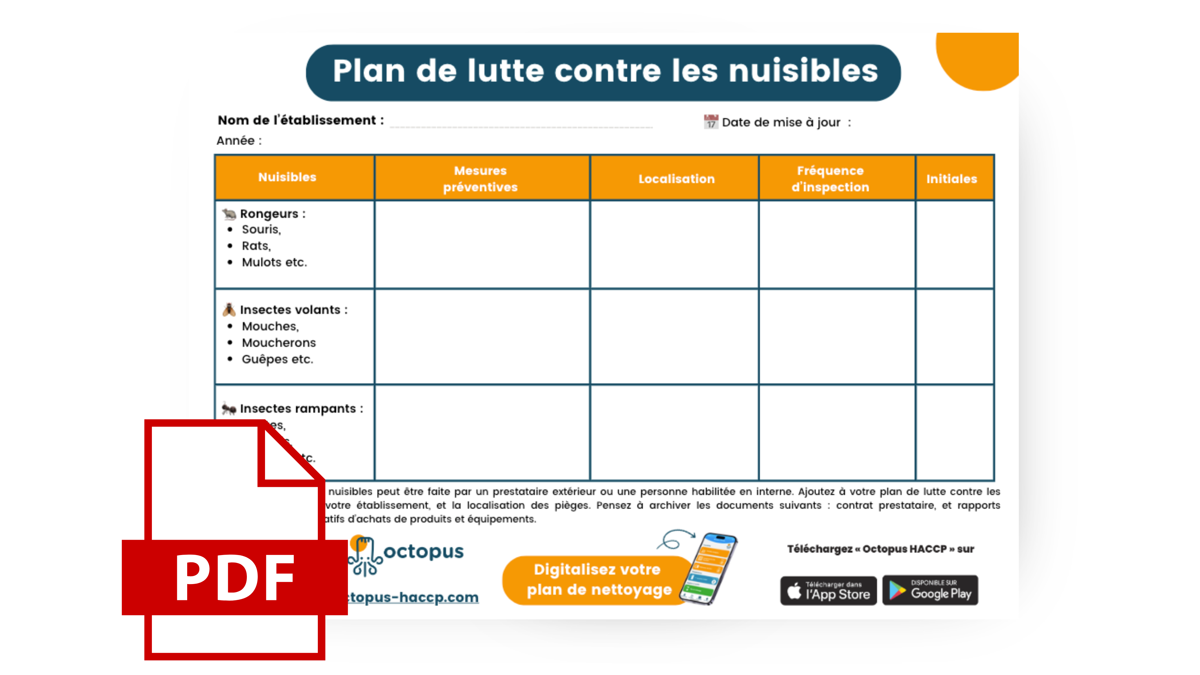 Plan de lutte contre les nuisibles PDF