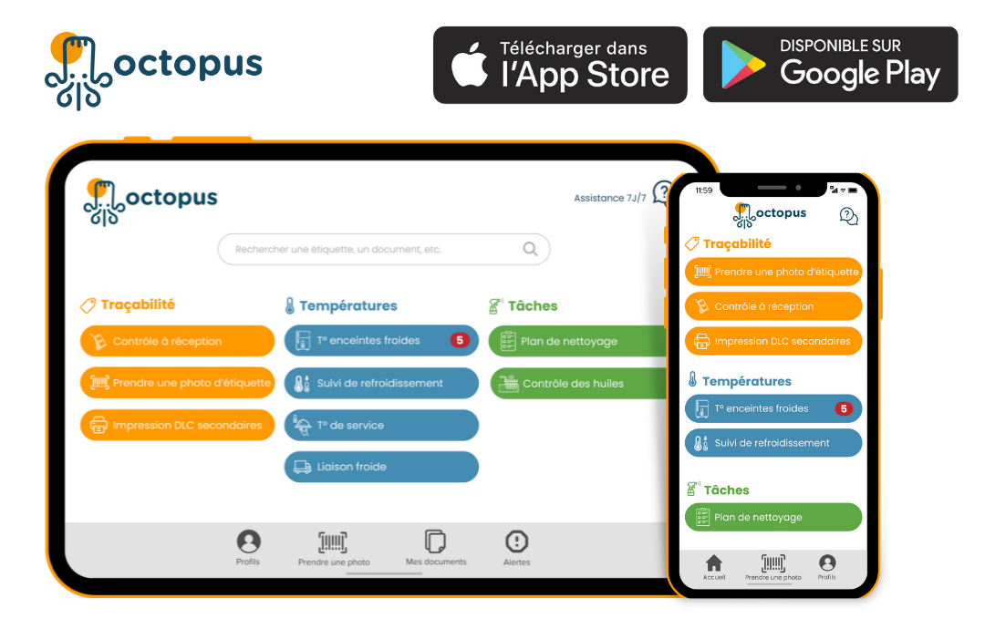 L'application HACCP Octopus