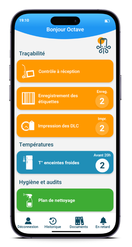 Mockup mobile accueil