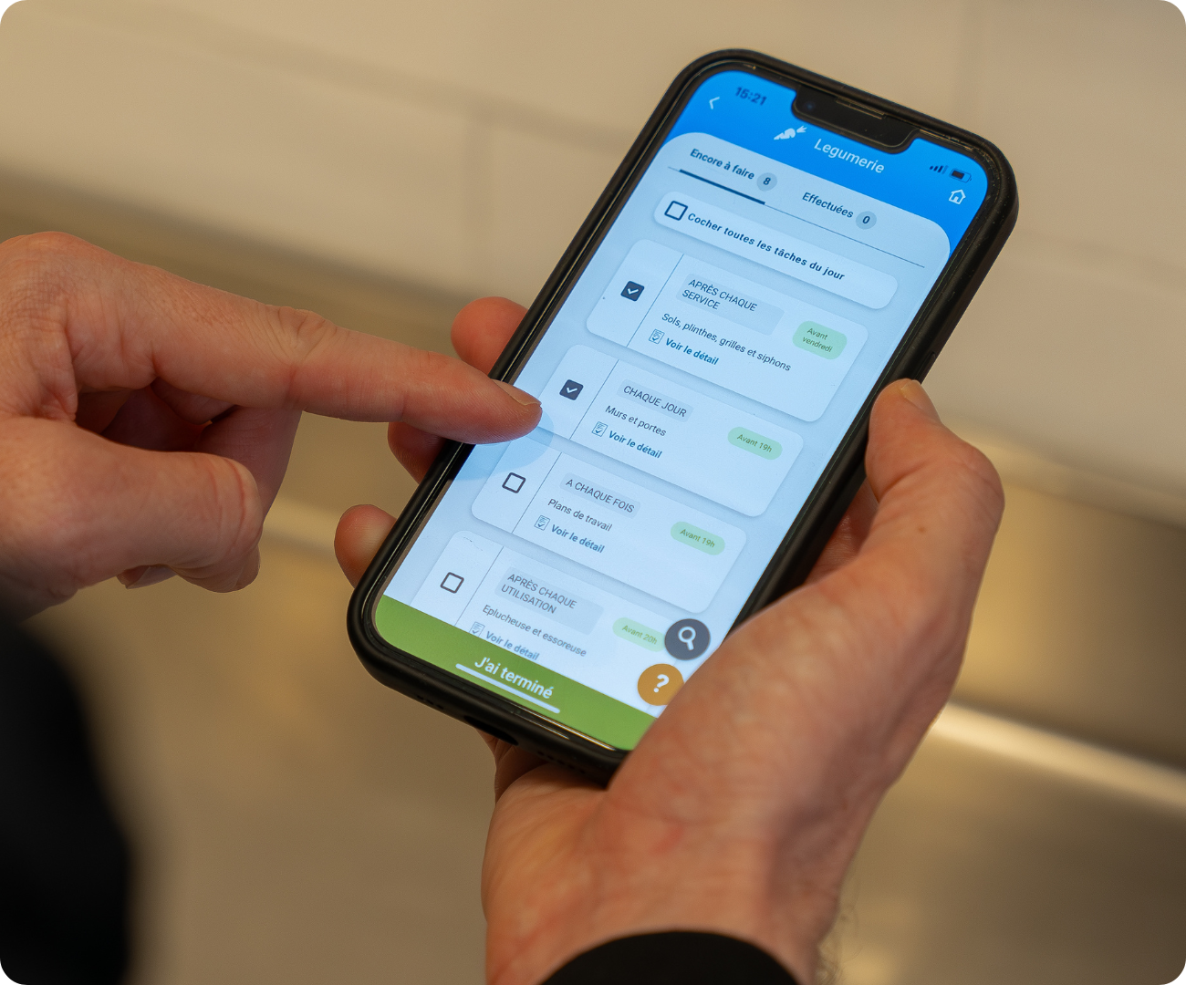 Plan de nettoyage téléphone