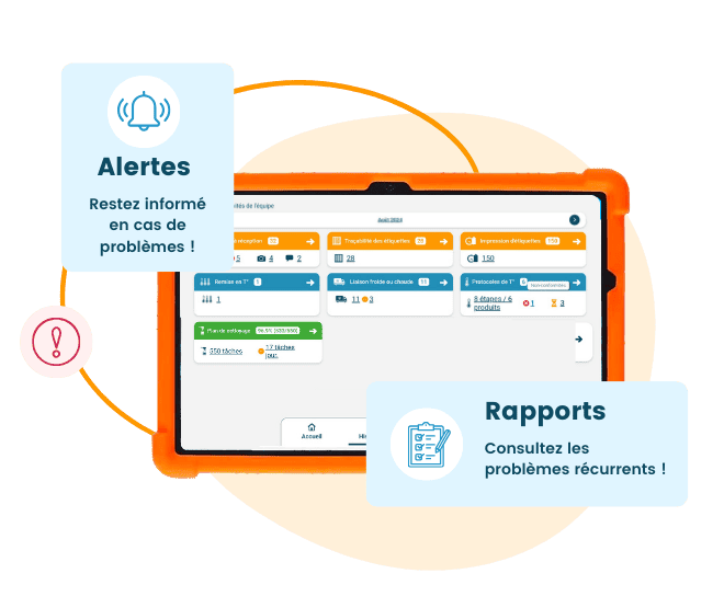 Alertes et rapports Octopus HACCP