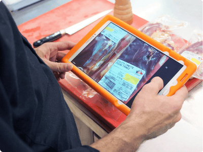 Prise de photo application HACCP