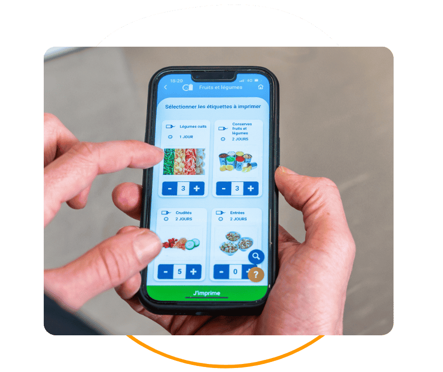 Application étiquetage
