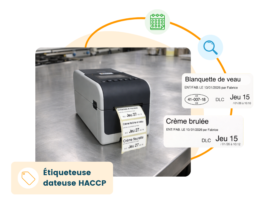 étiqueteuse dateuse HACCP