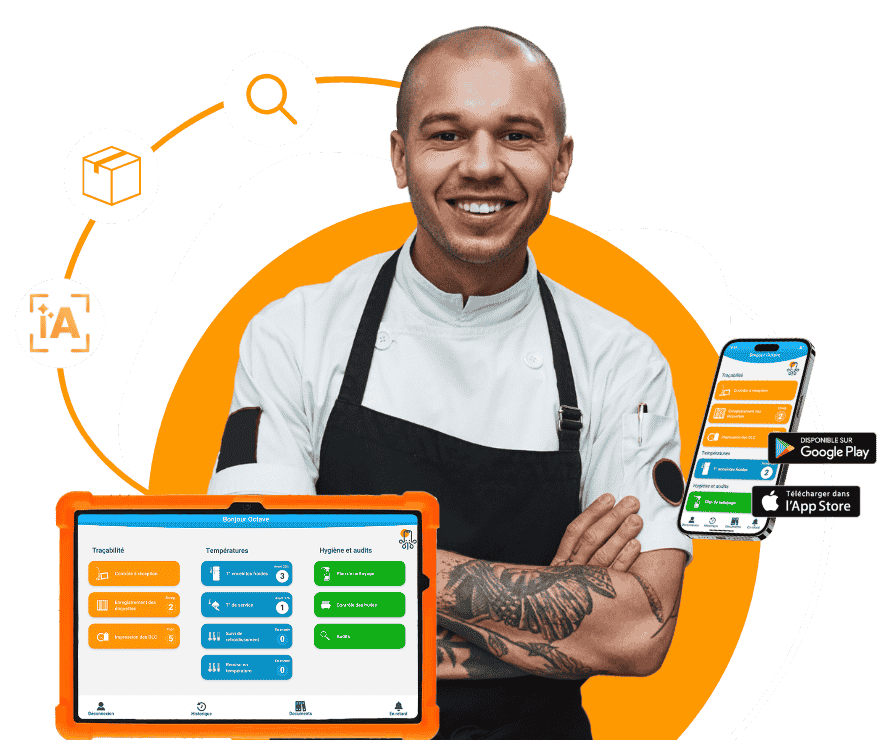 IA Traçabilité tablette Octopus HACCP