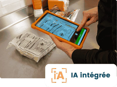 Photo étiquette de traçabilité