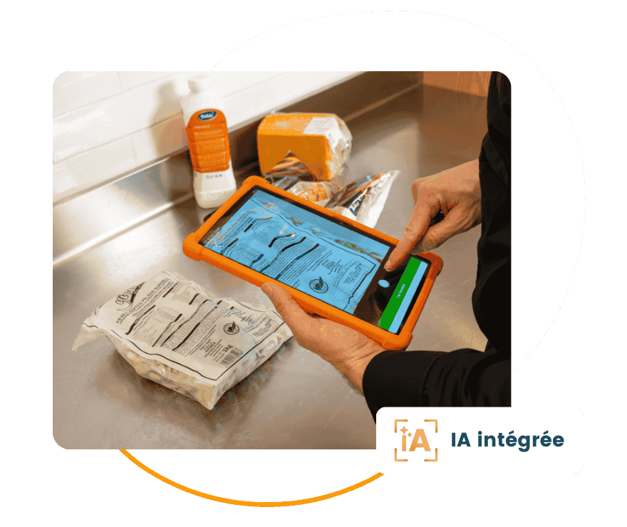 Photo étiquette de traçabilité