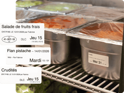 Étiquettes HACCP conformes