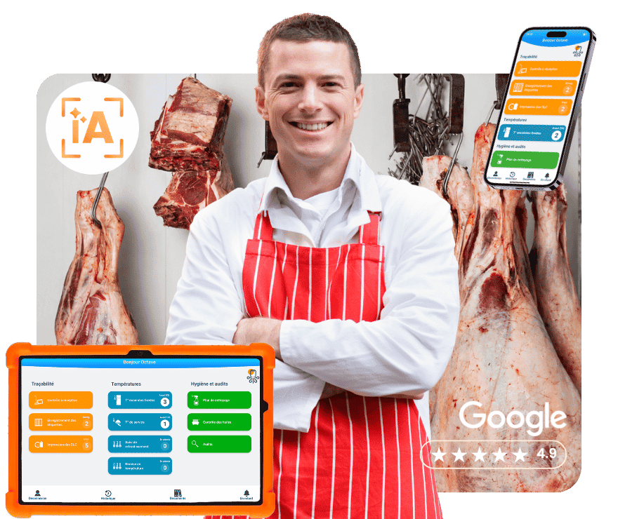 Application octopus HACCP boucherie