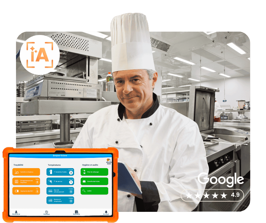 Application octopus HACCP cuisine centrale