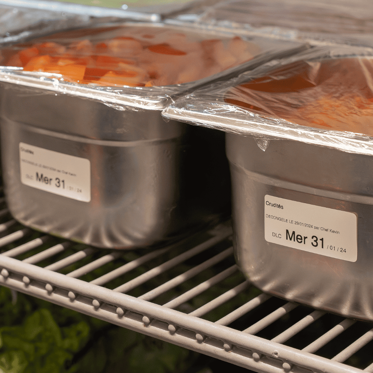 étiquette DLC bac gastro