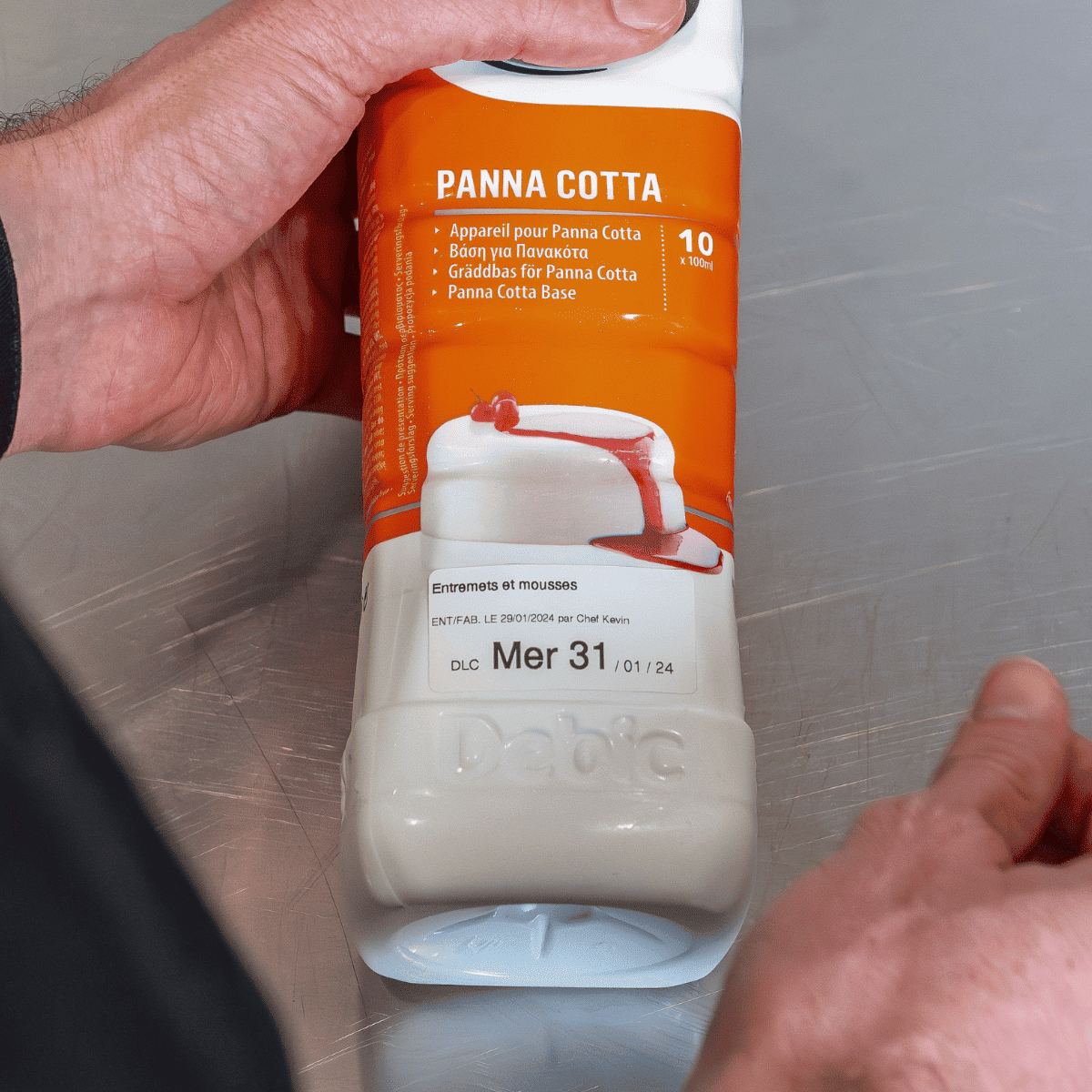 étiquette DLC panna cotta